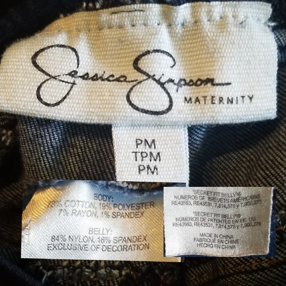 ⬇️ CCO Jessica Simpson maternity jeans, skinny, dark wash - Picture 7 of 8